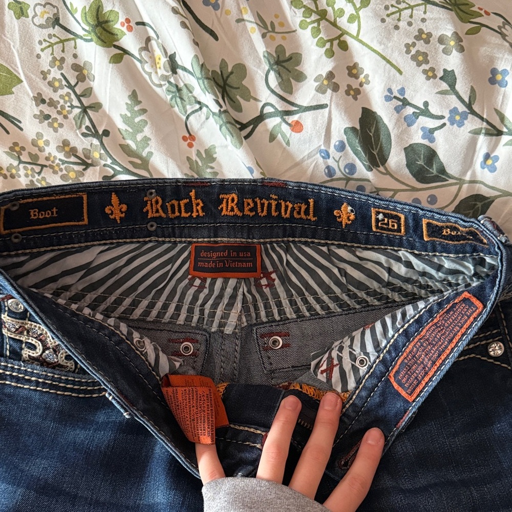 Rock Revival Dark Blue Bootcut Jeans